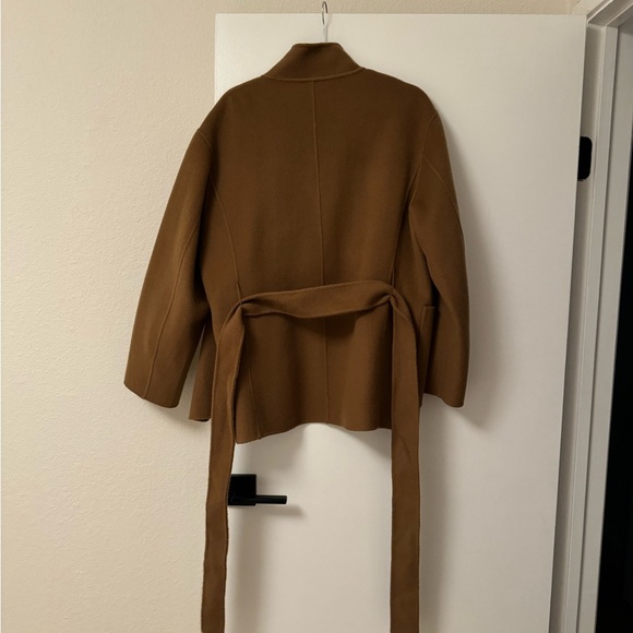 Maje Vottam Smooth Double-Faced Belted Wool-Blend Jacket - Picture 6 of 8